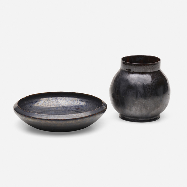 George E Ohr Vase and bowl 1897 1900  39e432