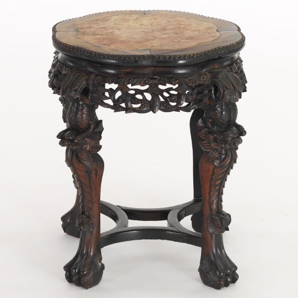 CHINESE CARVED ROSEWOOD OCCASIONAL 3a0cc4