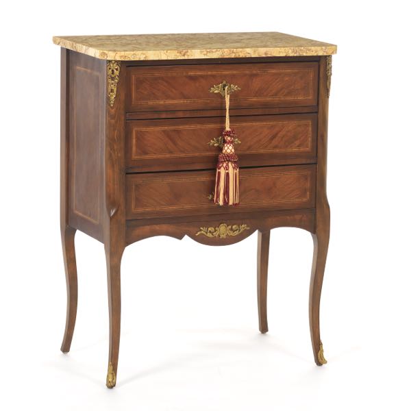 LOUIS XV STYLE INLAID WOOD SIDE 3a0cdc