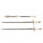TWO MASONIC CEREMONIAL SWORDS BY HENDERSON