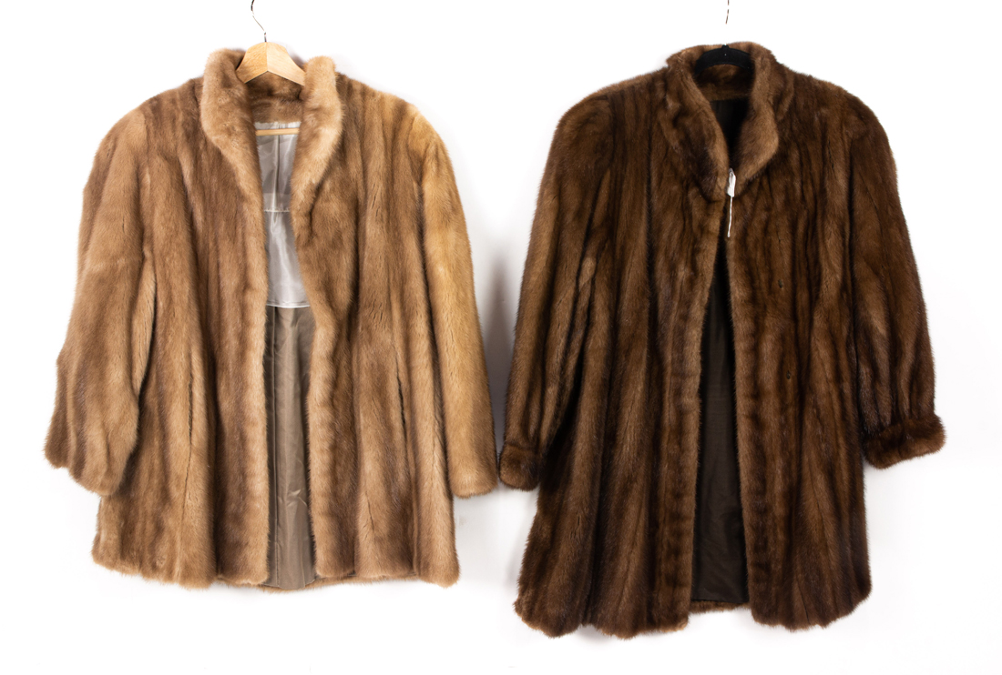TWO LADIES MINK JACKETS Two ladies 3a110b