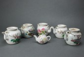 (LOT OF 6) CHINESE FAMILLE ROSE TEA