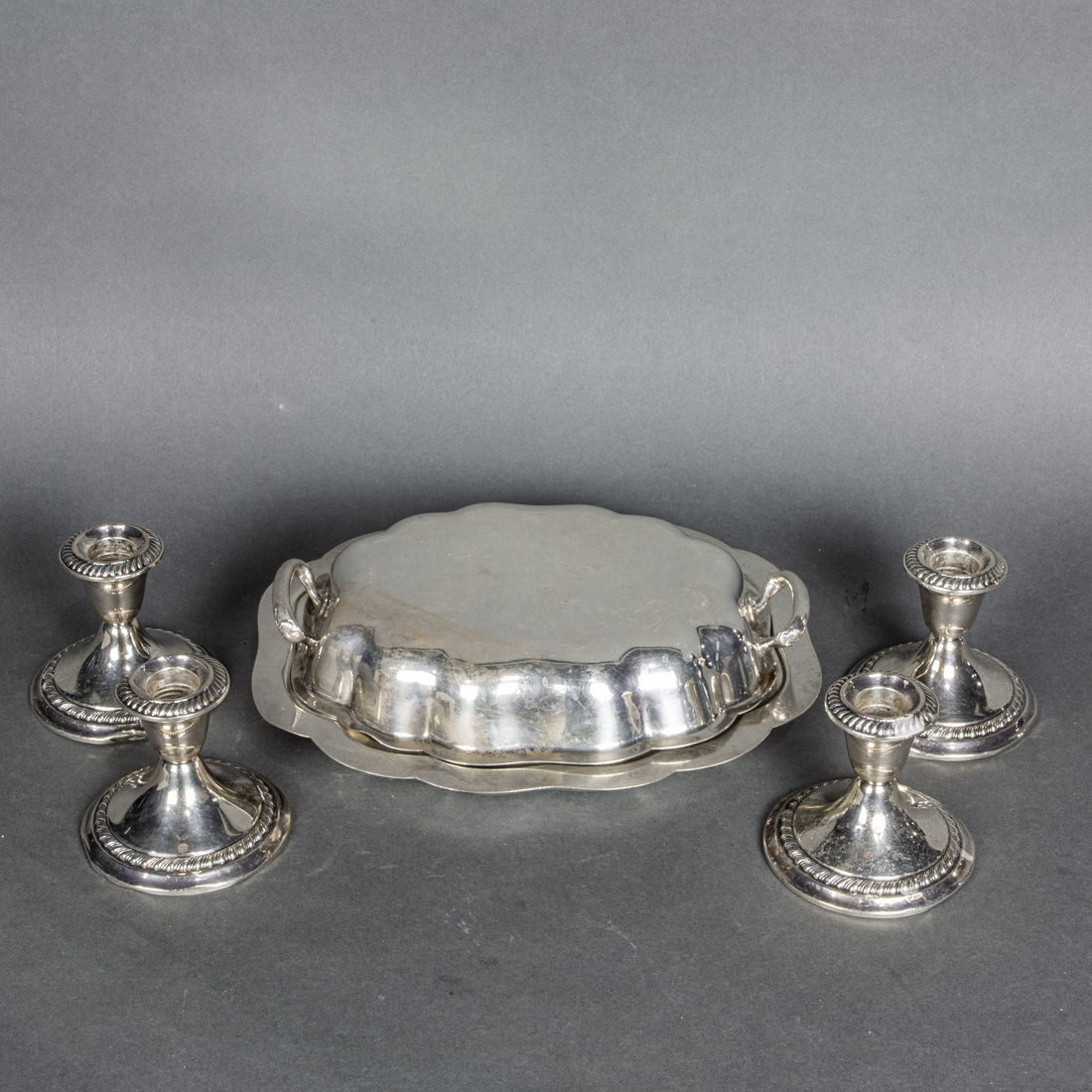 STERLING COVERED ENTREE DISH SUITE 3a1429