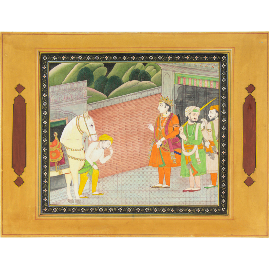 AN INDIAN MINIATURE PAINTING OF 3a1655