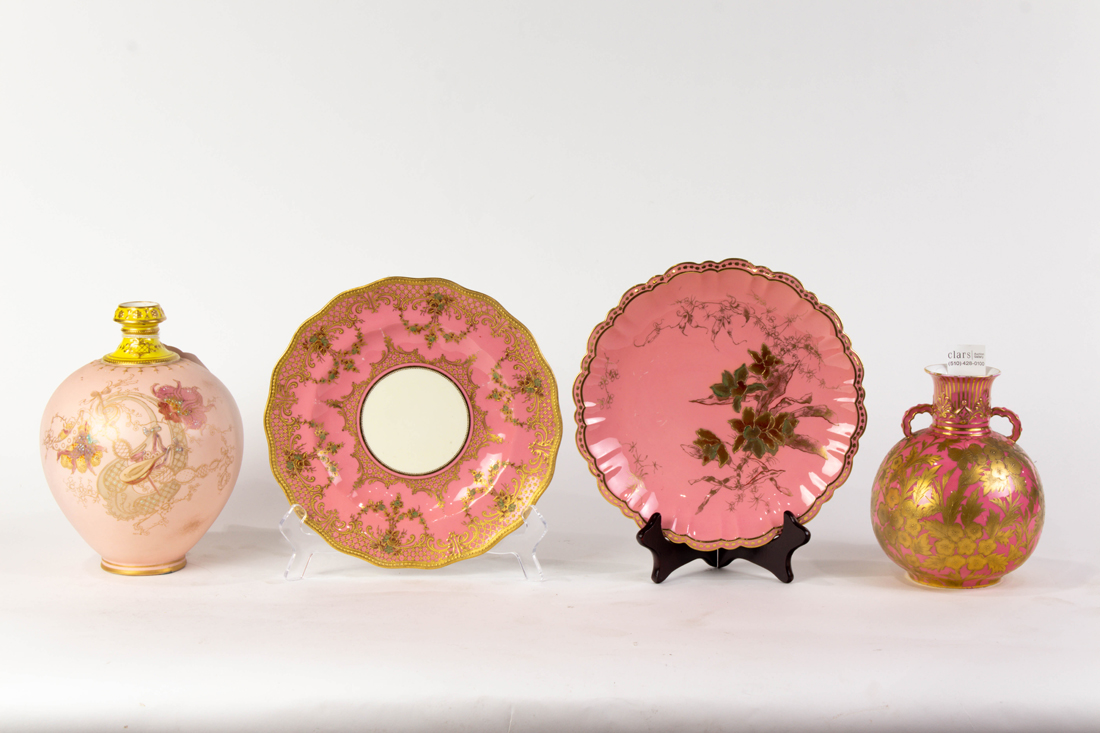  LOT OF 4 ROYAL CROWN DERBY PINK 3a1e62