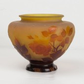 GALLE CAMEO GLASS VASE Galle cameo glass