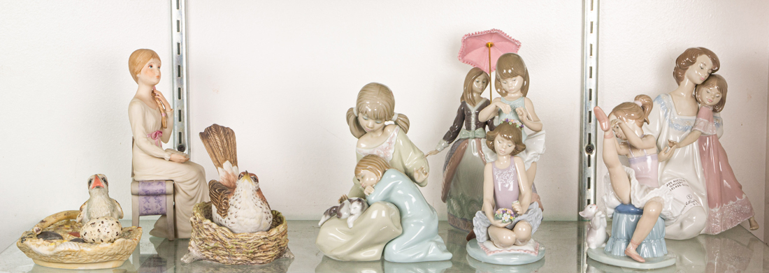 LOT OF 8 LLADRO BOEHM AND CYBIS 3a214f
