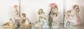 (LOT OF 8) LLADRO, BOEHM AND CYBIS PORCELAIN