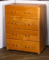 A RUSSELL WRIGHT CHEST OF DRAWERS A