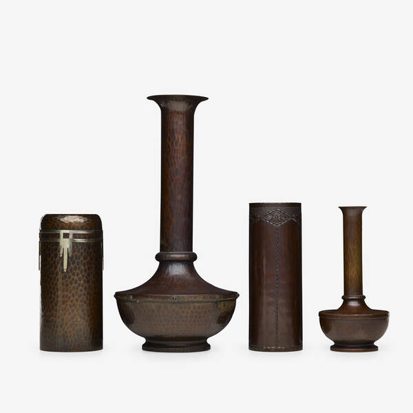 Roycroft vases set of four 1909 28  3a009e