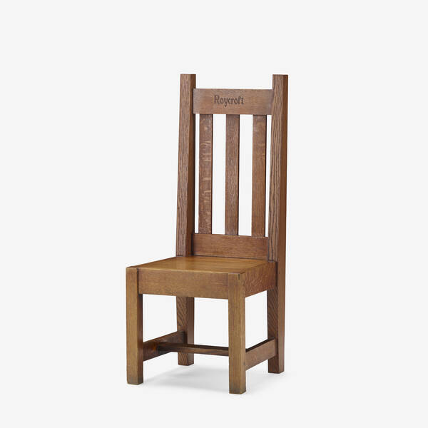 Roycroft. hall chair, model 31.
