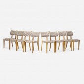 Gilbert Rohde. chairs, set of eight.