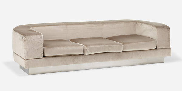 French sofa c 1975 velvet  3a056b