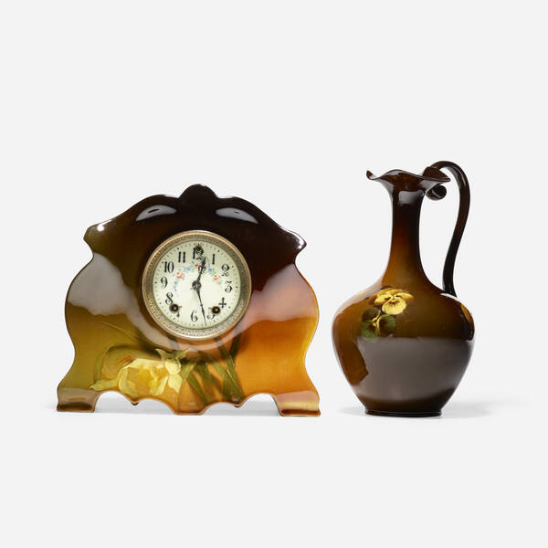 Weller Pottery Louwelsa clock 3a071b