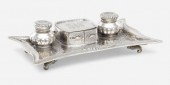 Tiffany & Co.. inkstand. c. 1880, hammered