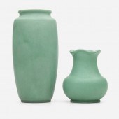 Teco Pottery. vases models 60B and 233,