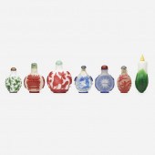 Chinese. Peking glass snuff bottles,