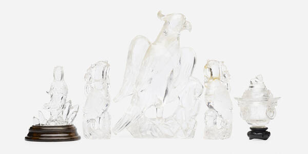 Chinese rock crystal carvings  3a0a8b