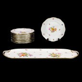 HEREND PORCELAIN CHINA (lot of 13) Herend