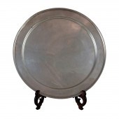 A DUNKIRK STERLING TRAY, THE CIRCULAR