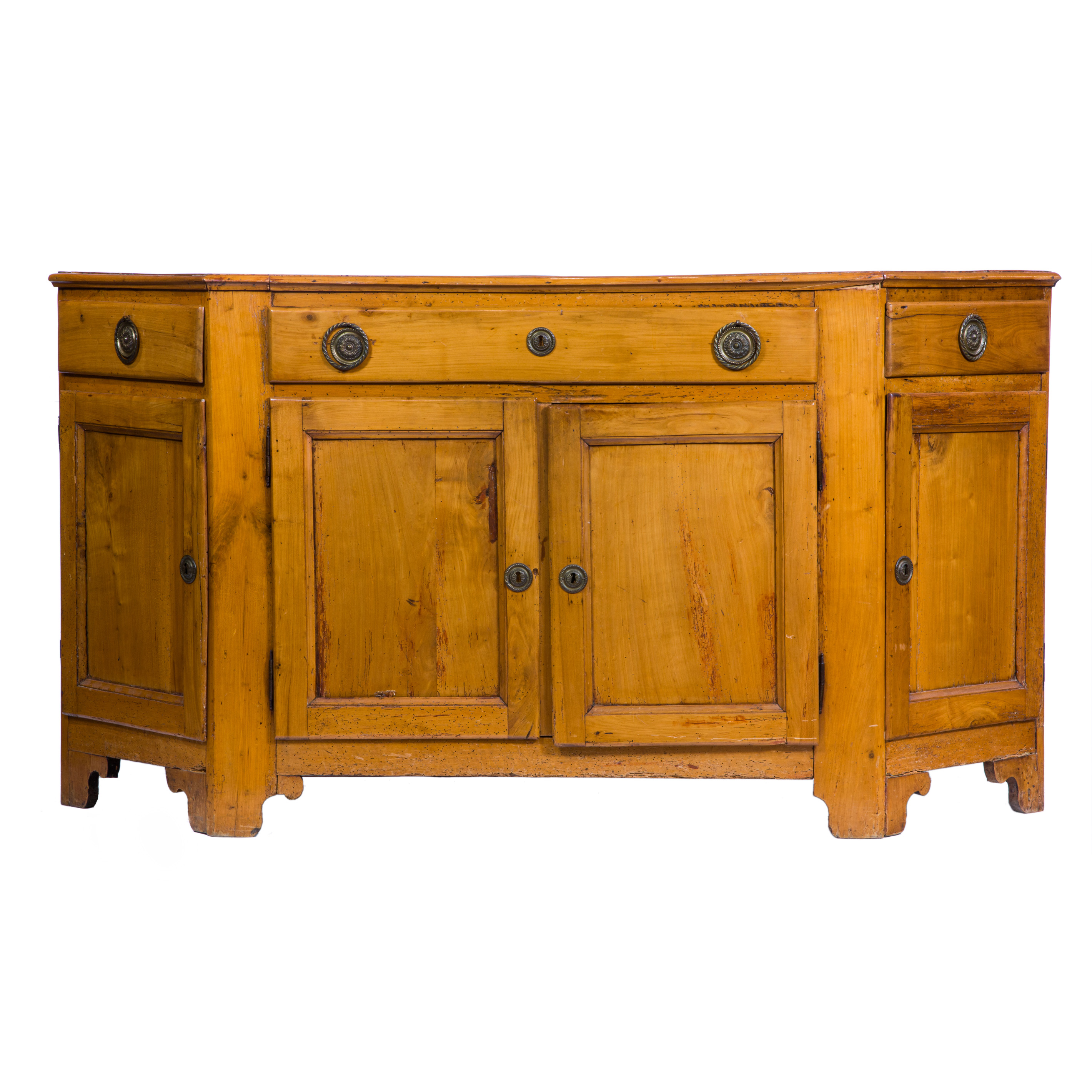 A FRENCH PROVINCIAL PINE BUFFET
