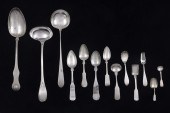 A (LOT OF 78) MOSTLY COIN SILVER SPOON