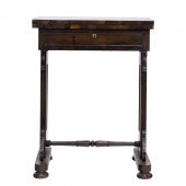 REGENCY ROSEWOOD GAMES TABLE CIRCA 3a42a7