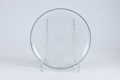 VERLYS FROSTED AND CLEAR GLASS PLATE