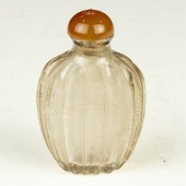 CHINESE ROCK CRYSTAL SNUFF BOTTLE Chinese