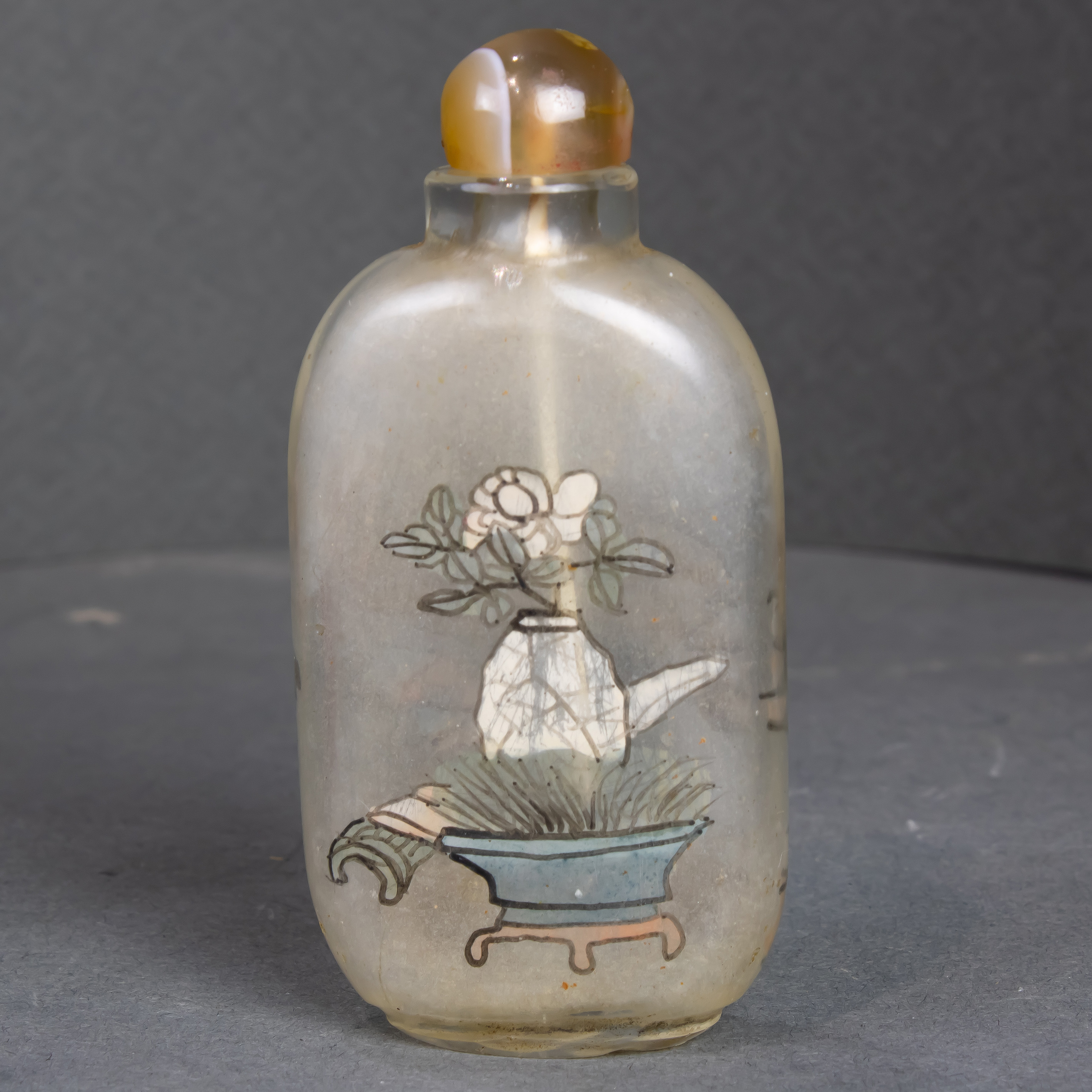 CHINESE REVERSE PAINTED SNUFF BOTTLE 3a4508