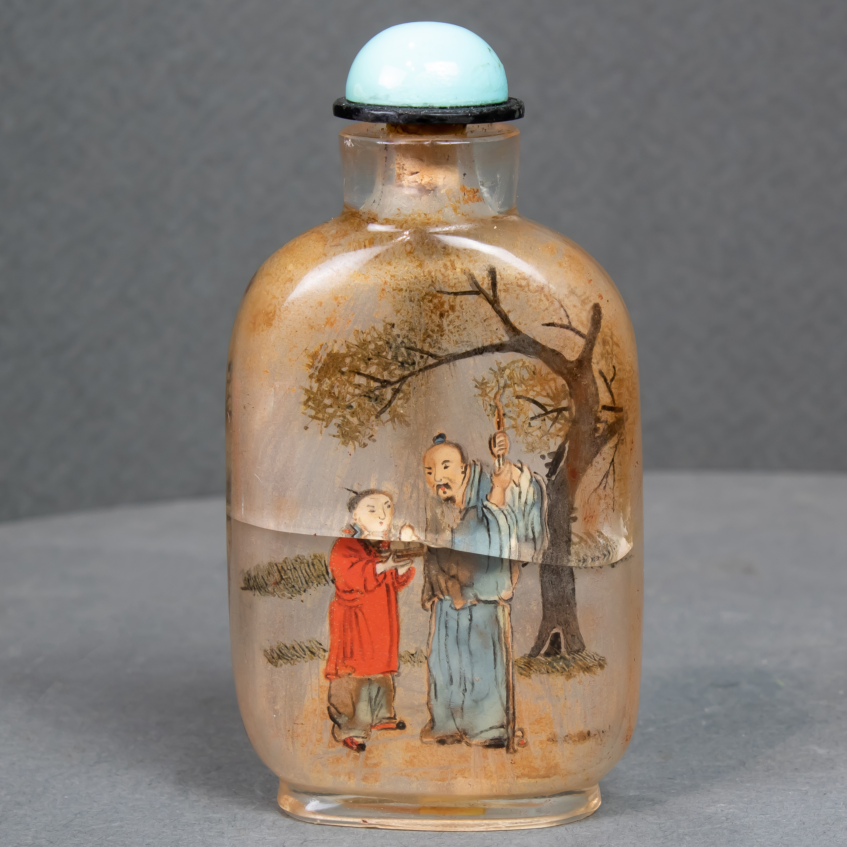 CHINESE REVERSE PAINTED SNUFF BOTTLE 3a4509