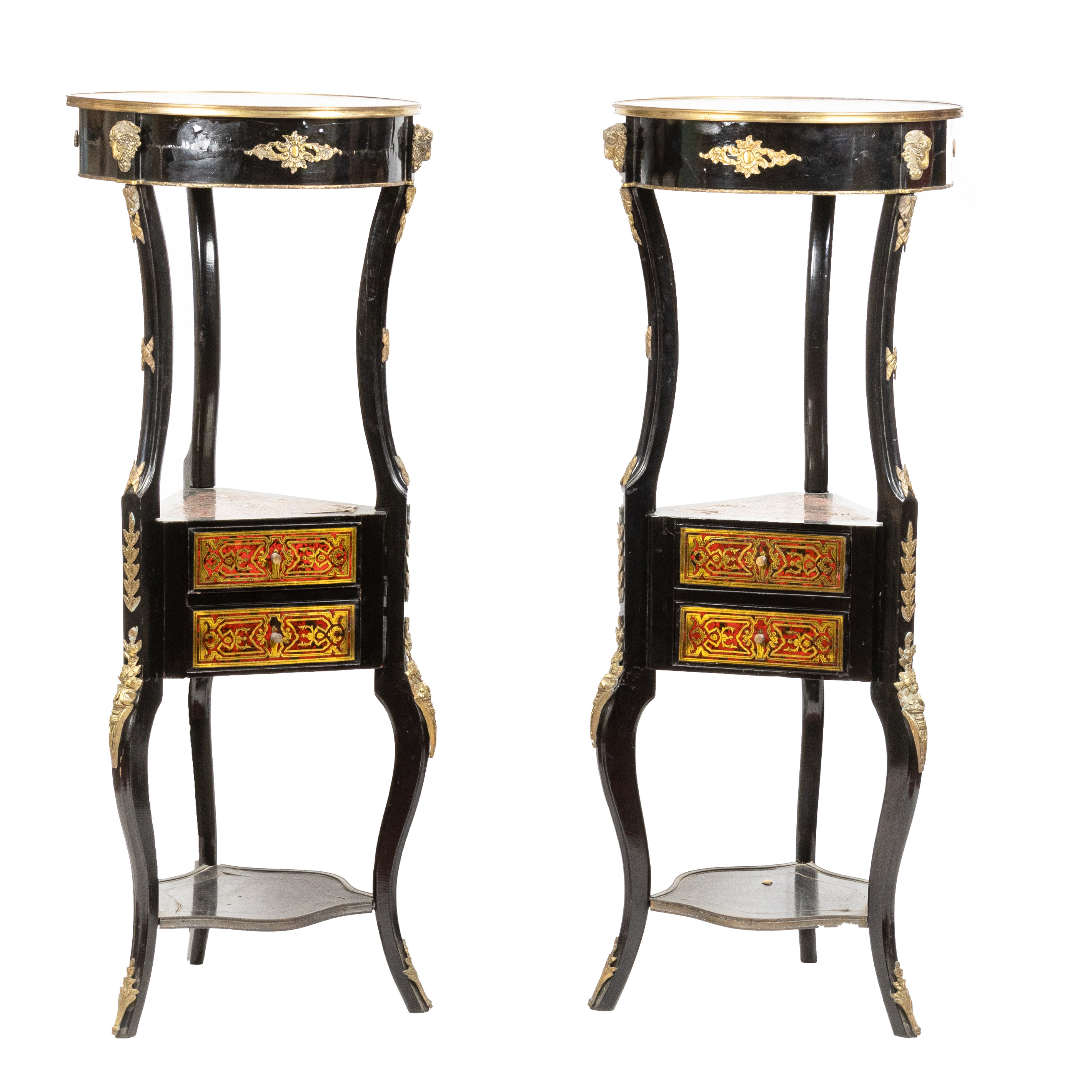 PAIR OF FRENCH NAPOLEON III BOULLE 3a46fa