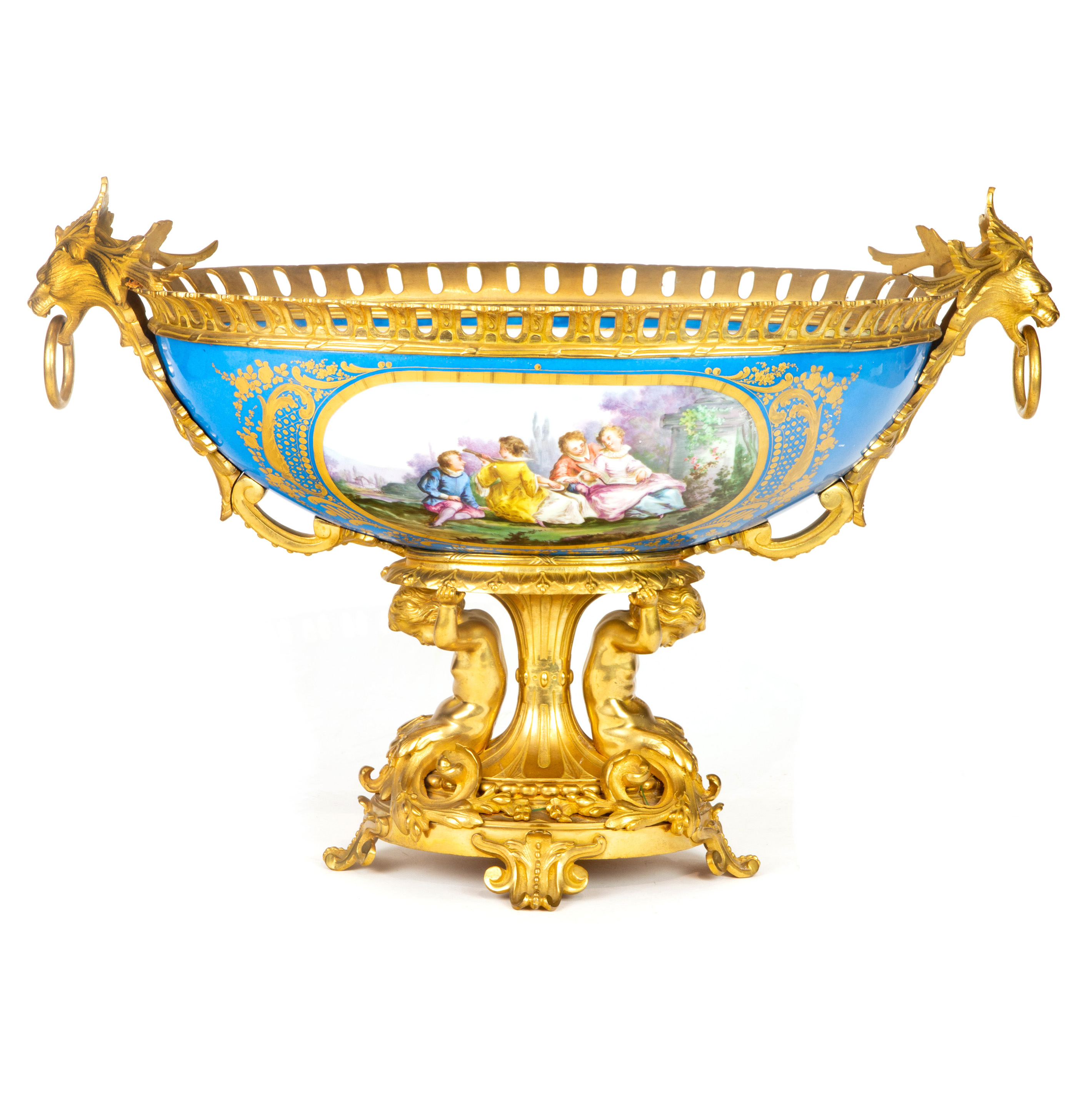 A SEVRES STYLE GILT BRONZE MOUNTED 3a487f