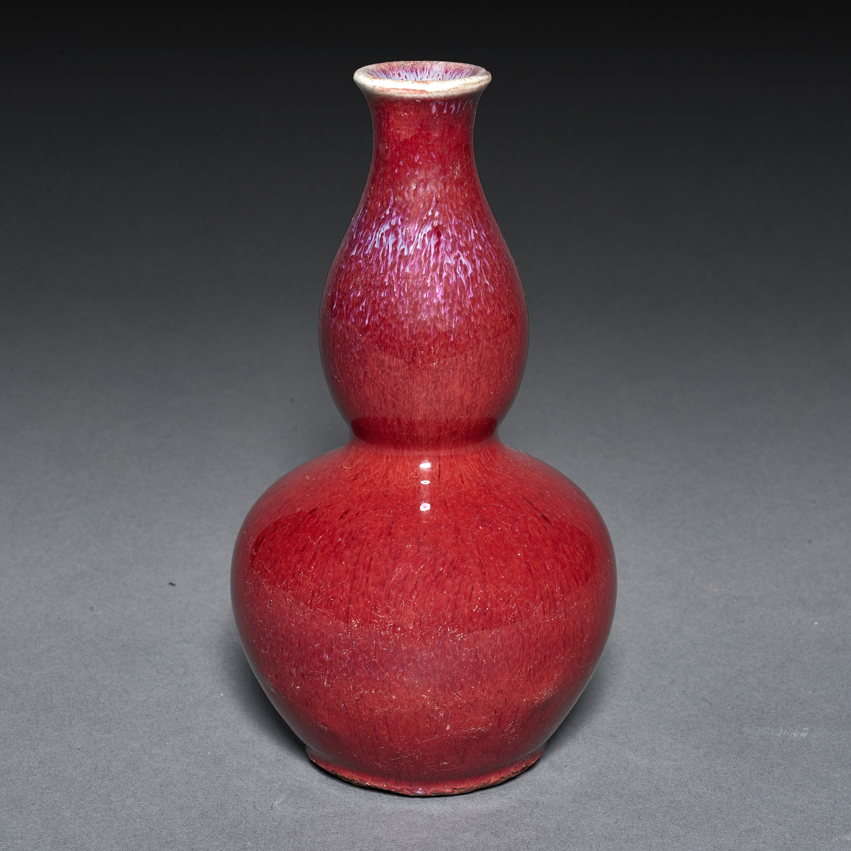 CHINESE FLAMBE GLAZED DOUBLE GOURD 3a496c