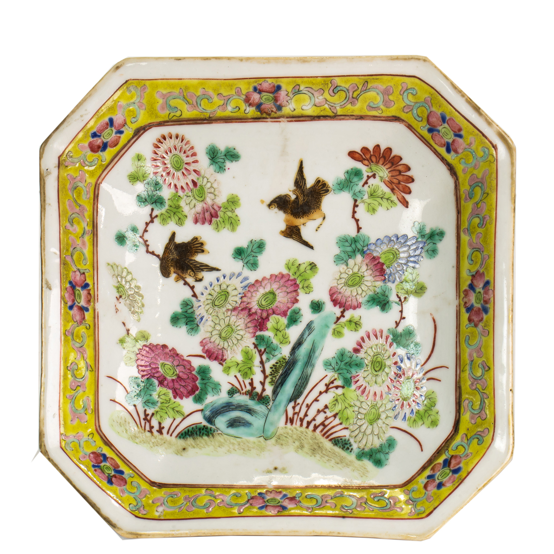 CHINESE FAMILLE ROSE FOOTED TRAY 3a24b7