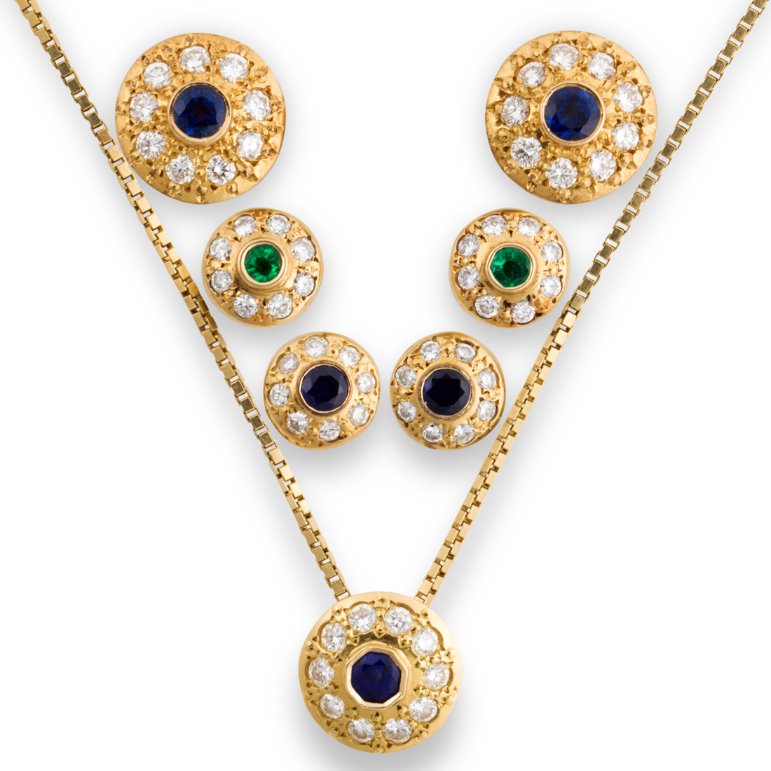 A GROUP OF GEMSTONE AND GOLD JEWELRY 3a2722