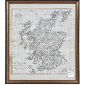 MAP, SCOTLAND WITH THE PRINCIPAL ROADS