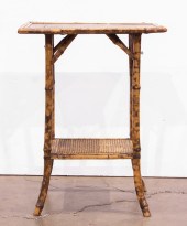 CHINESE BAMBOO SIDE TABLE Chinese bamboo