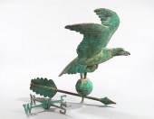 Large Patinated Copper Weathervane  3a5fe2