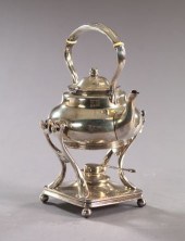 Tiffany Silverplate Kettle-on-Stand,