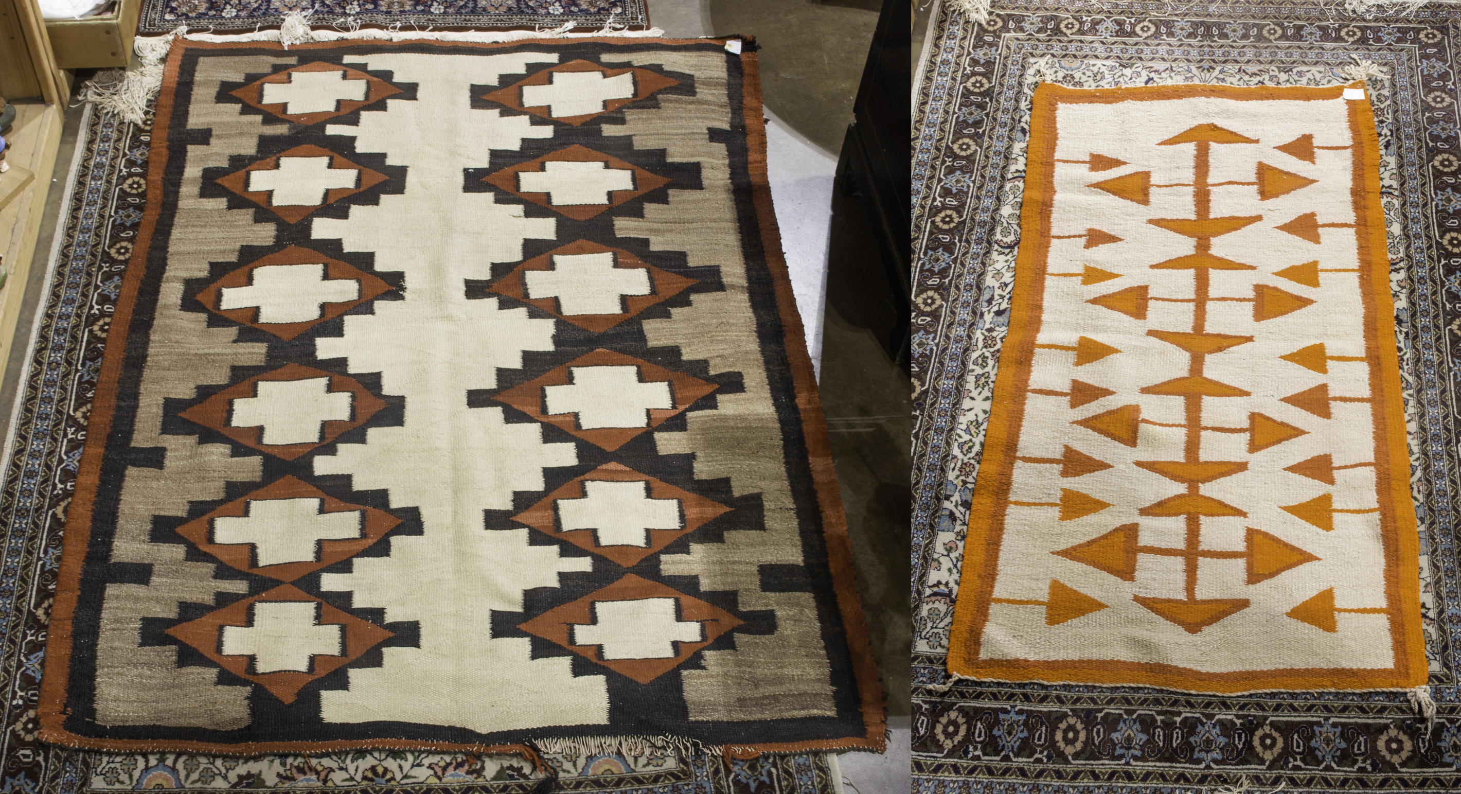  LOT OF 2 NAVAJO RUGS THE FIRST 3a4a8f