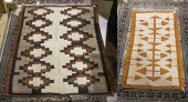 (LOT OF 2) NAVAJO RUGS, THE FIRST ORAGE,
