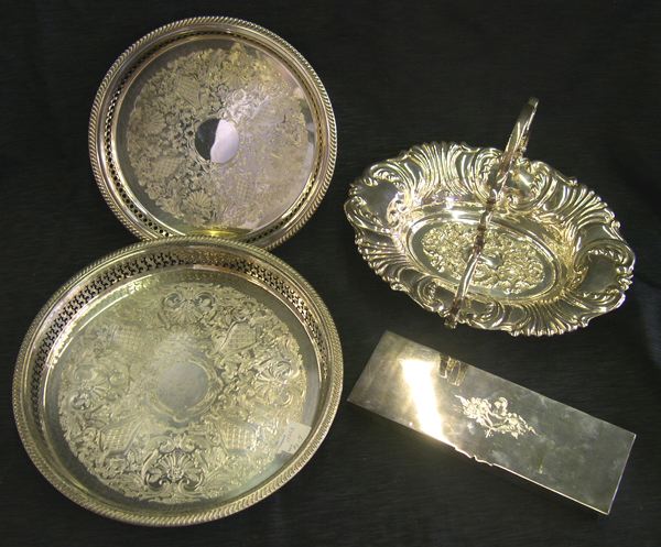 Group of Four Silverplate Items  3a5115