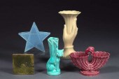 Interesting Collection of Five Art Pottery