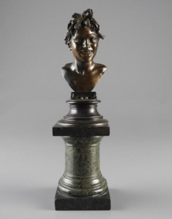 BRONZE BUST BY VINCENZO GEMITOItaly  3a82f3