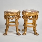 PAIR OF 19TH CENTURY GILTWOOD PLANT