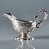 18TH C. GEORGE III STERLING SILVER SAUCE
