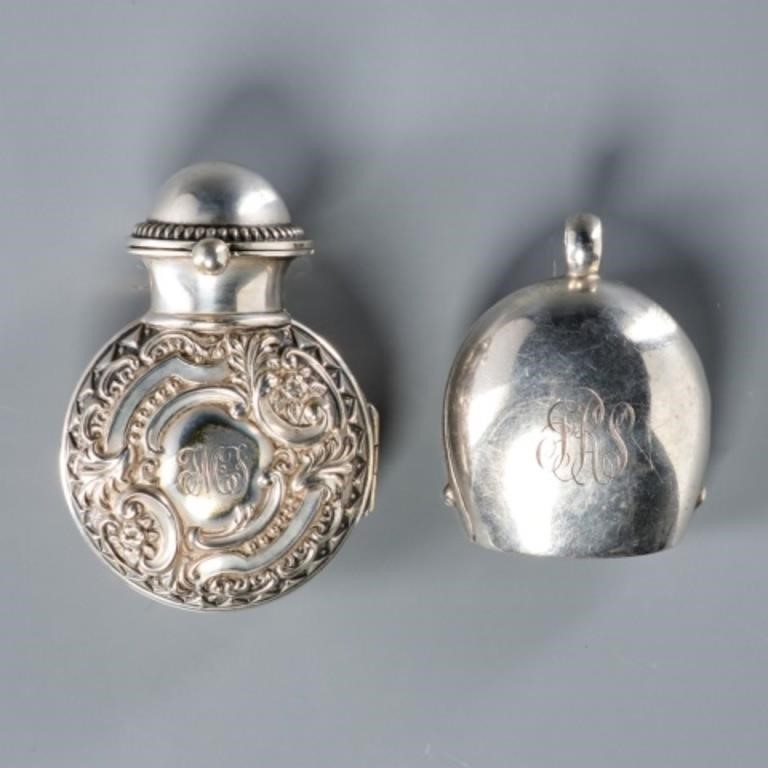 TWO NOVELTY ENGLISH SILVER ACCESSORIESTwo