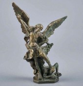 BRONZE OF SAINT MICHAEL ARCHANGELA bronze