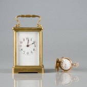 FRENCH BRASS CARRIAGE CLOCK POCKET 3a8ac8
